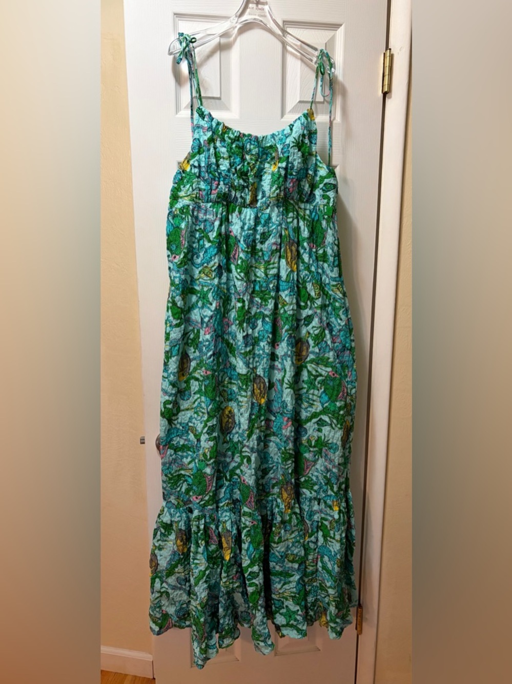 Kate Spade Under the Sea Tie-Strap Dress